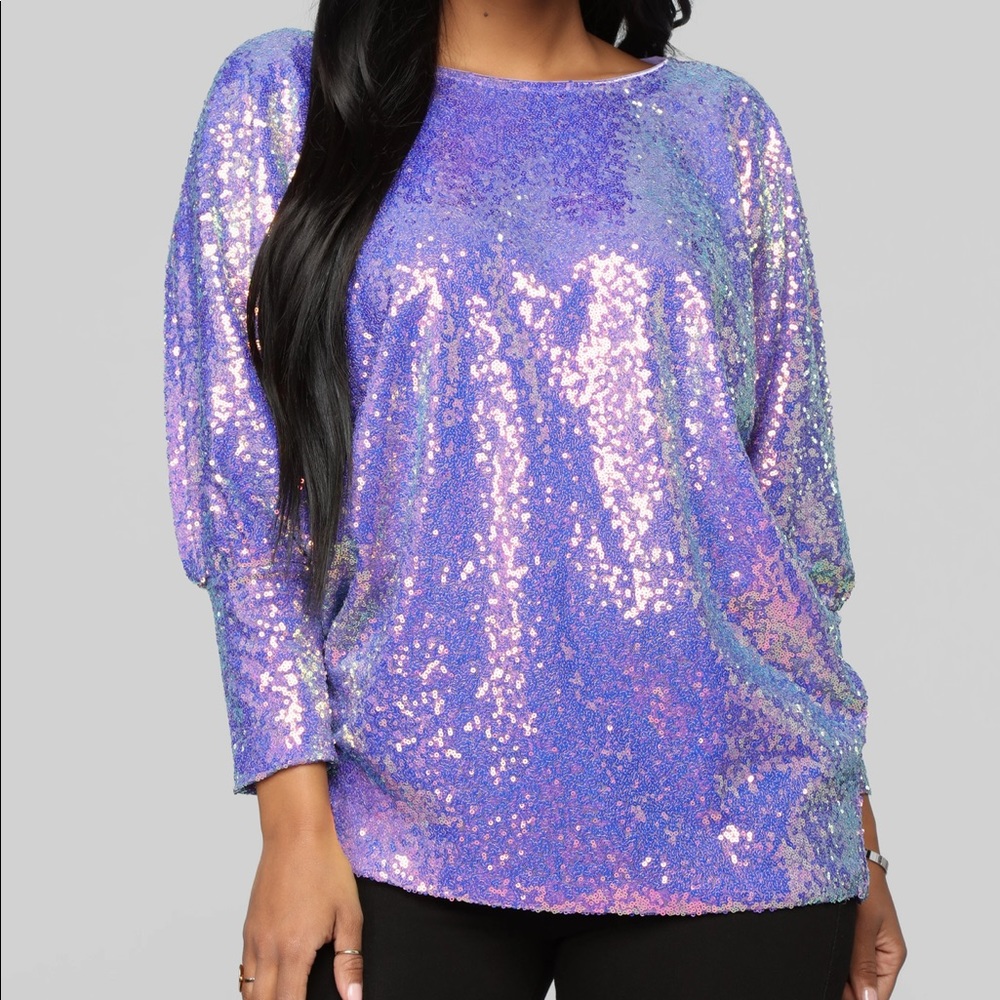All nighter sequin top